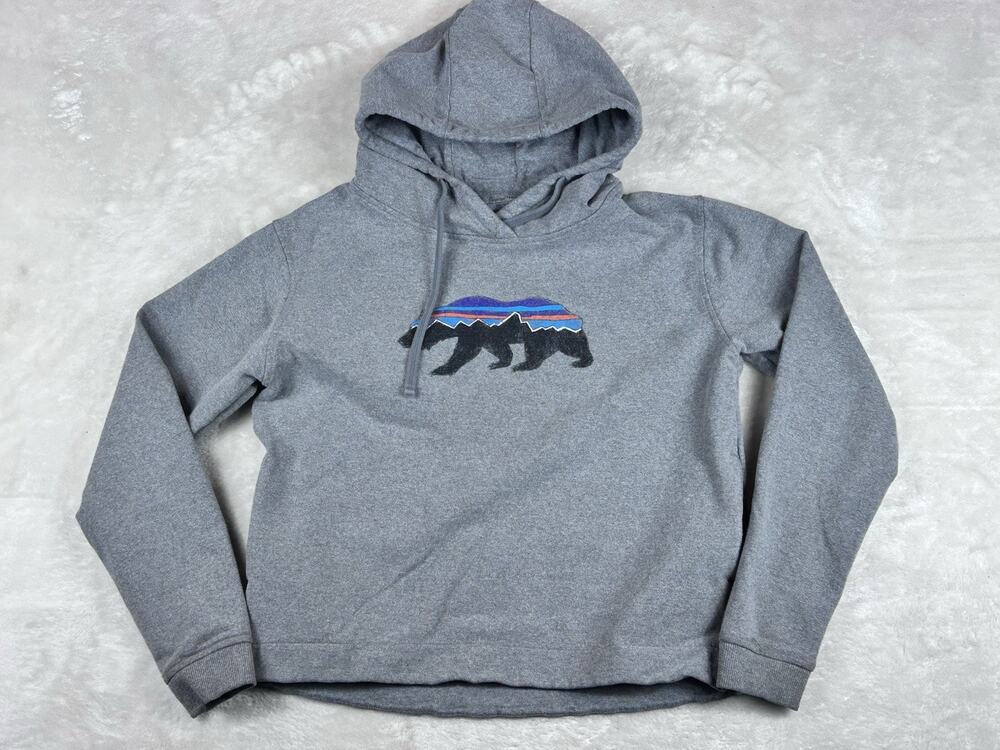 Patagonia Hoodie Womens Medium Uprisal Hoody Bear Graphic Pullover Outdoors
